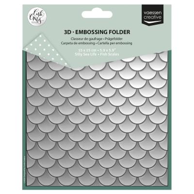 Vaessen Creative Carla Creates Embossing Folder - Fish Scales